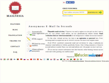 Tablet Screenshot of mailnesia.com